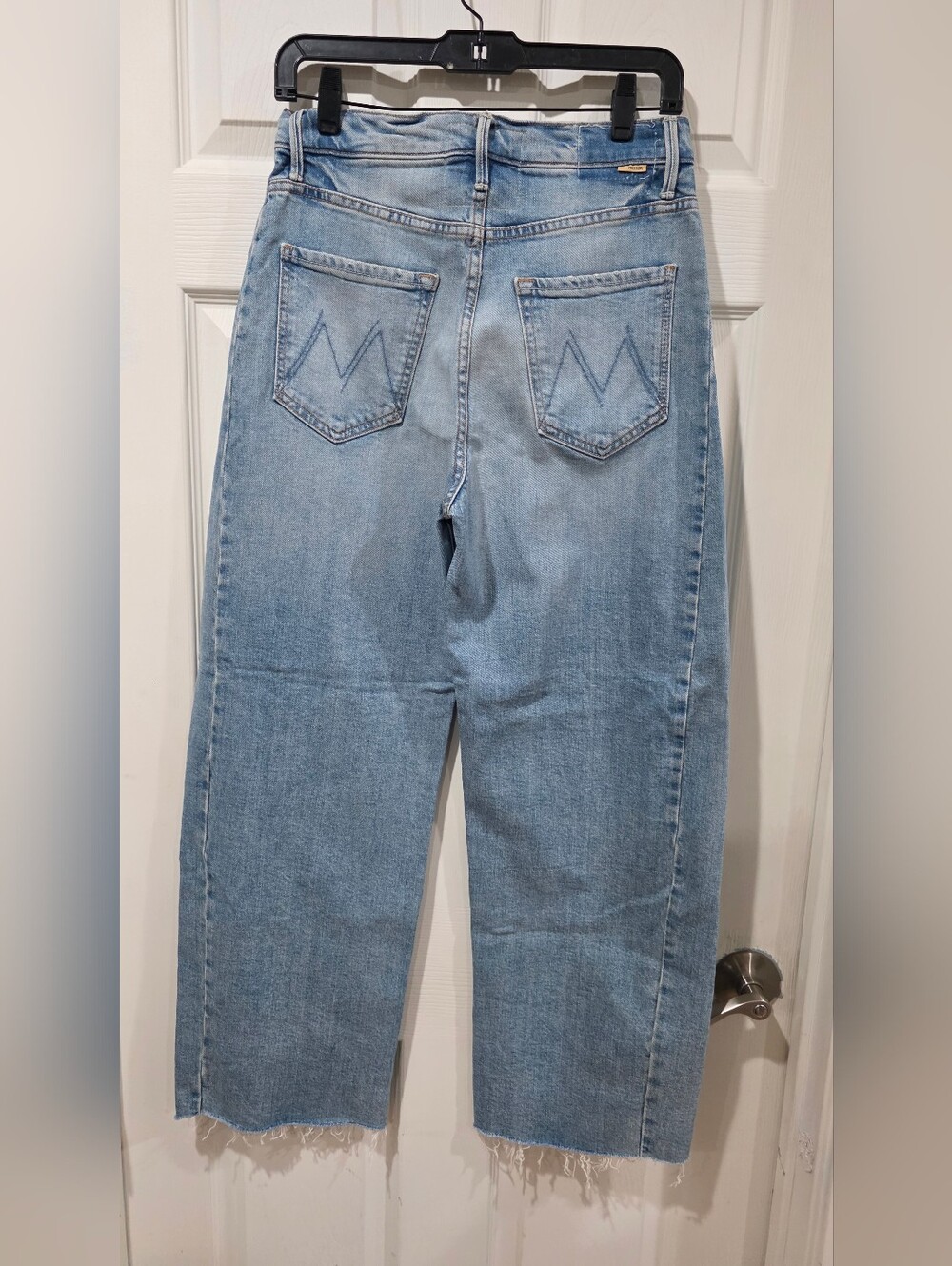 New! Mother The Half-Pipe Ankle Fray Barrel Jeans - Picture 4 of 8
